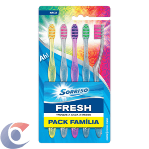Escova De Dente Sorriso Fresh 5 Un