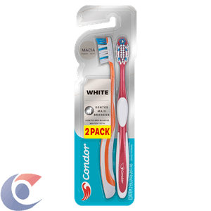 Escova Dental Condor White Clean Macia Leve 2 Pague 1
