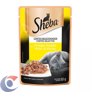Ração Para Gatos Sheba Sabor Carne Assada Adultos Sachê 85g