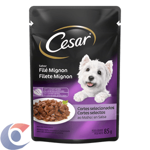 Racão Para Cães Adultos Cesar Sabor Filé Mignon 85g