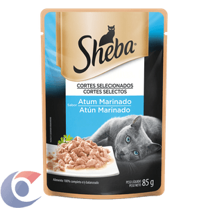 Ração Para Gatos Sheba Sabor Atum Marinado Adultos Sachê 85g