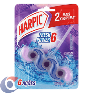 Bloco Sanitário Harpic Fresh Power 6 Lavanda 36g