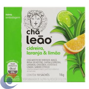 Chá Leão Cidreira, Laranja E Limão - 10 Sachês