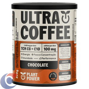 Suplemento Alimentar Pó Chocolate A Tal Da Castanha Ultracoffee Lata 220g
