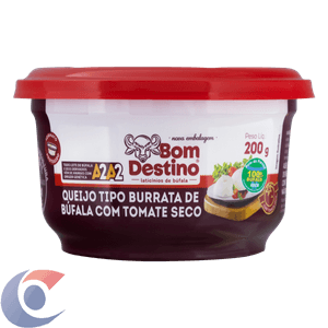 Queijo Burrata De Búfala Bom Destino Tomate Seco 200g