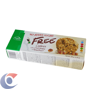 Biscoito Polônes Bogutti Free Sem Açucar Chocolate E Avelã 135g