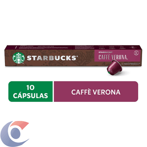 Café Em Cápsula Starbucks Caffè Verona By Nespresso Torra Escura 10 Cápsulas