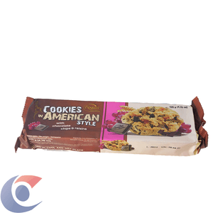Biscoito Polônes Bogutti Cookies Gotas De Chocolate Com Uvas Passas 135g