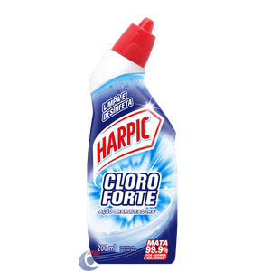 Desinfetante Sanitário Líquido Harpic Cloro Forte Desodorizador 200ml