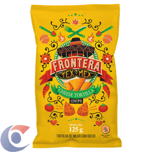 Tortilha Chips De Milho Queijo Frontera Tex Mex Pacote 125g