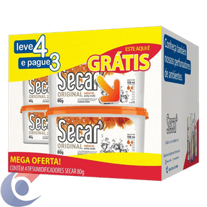 Desumidificador Secar Pack 80g Leve 4 Pague 3