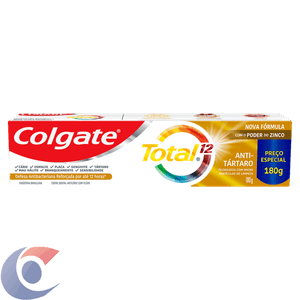 Creme Dental Colgate Total 12 Anti Tártaro 180g