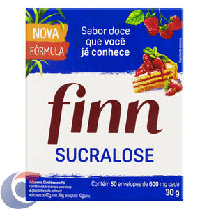 Adoçante Pó Finn Sucralose Sachê 50 Un