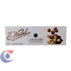 Barra De Chocolate E. Wedel Ao Leite Com Avelãs 220g