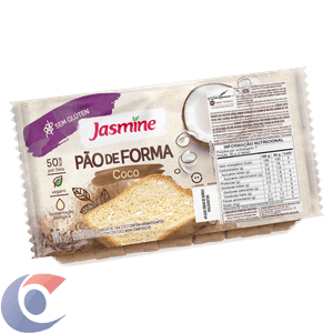 Pão De Forma Jasmine Coco Sem Glúten 350g