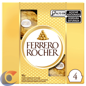 Ferrero Rocher Com 4 Bombons 50g