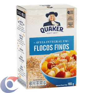 Aveia Em Flocos Finos Quaker Caixa 165g