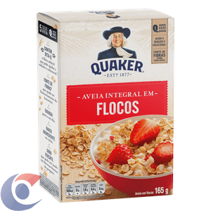 Aveia Em Flocos Regulares Quaker Caixa 165g