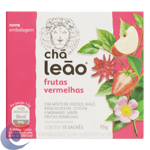Chá Leão Frutas Vermelhas - 10 Sachês