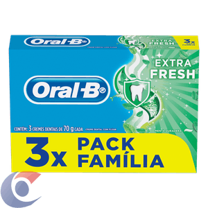 Creme Dental Oral-B Extra Fresh 3x70g