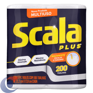 Papel Toalha Scala Plus Multipicote 2 Un