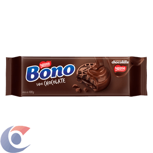 Biscoito Bono Recheado Coberto Chocolate 109g