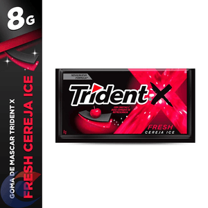 Chiclete Trident X Fresh Cereja 8g