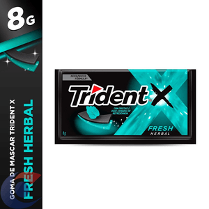 Chiclete Trident X Fresh Herbal 8g