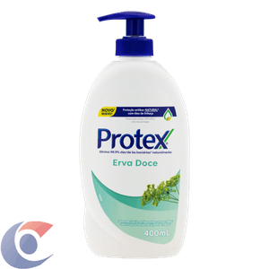 Sabonete Líquido Antibacteriano Para As Mãos Protex Erva Doce 400ml