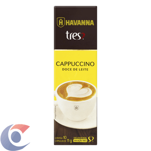 Cappuccino Em Cápsula Doce De Leite Havanna Três Corações 110g 10 Un