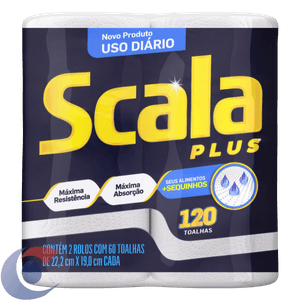 Toalha Papel Scala Plus Com 2 Un