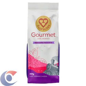 Café 3 Corações Torrado E Moído Mogiana Paulista Gourmet Pacote 250g