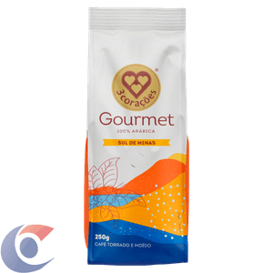 Café 3 Corações Torrado E Moído Sul De Minas Gourmet Pacote 250g