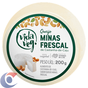 Queijo Vida Veg De Castanha De Caju Minas Frescal 200g