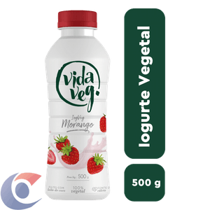 Iogurte Vida Veg Coco Com Morango 500gr