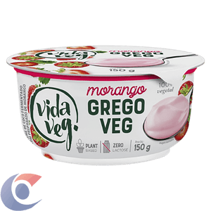 Iogurte Gregoveg Vida Veg Morango 150g