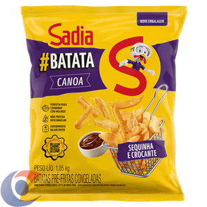 Batata Sadia Canoa Pré-Frita Congelada 1,05kg