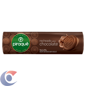 Biscoito Piraque Recheado Chocolate 160g