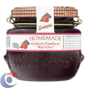 Geleia Homemade Sensações Framboesa Red Velvet 180g