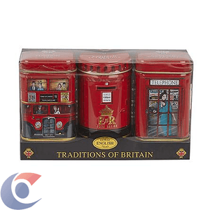 Chá Inglês New English Traditions Of Britain Mini Latas 70g