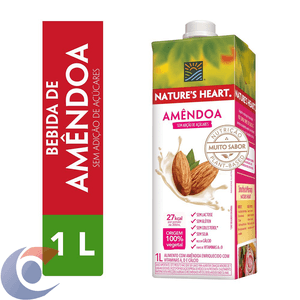 Bebida Vegetal Natures Heart Amêndoa 1l