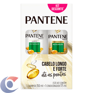 Kit Shampoo 350ml E Condicionador 175ml Pantene Restauração