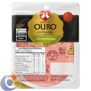 Mortadela Perdigão Ouro Fatiado Azeitona Verde 200g
