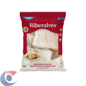Bacalhau Posta Congelado Saith Riberalves Peça 1kg