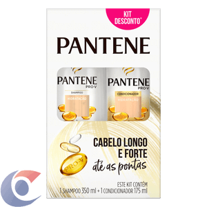 Kit Shampoo 350ml E Condicionador 175ml Pantene Hidratação