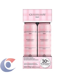 Desodorante Aerosol Giovanna Baby Classic 2 Em 1 30% 150ml - 90g Cada