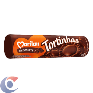 Biscoito Recheado Marilan Tortinhas Chocolate 140g
