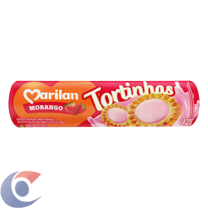 Biscoito Recheado Marilan Tortinha Morango 140g