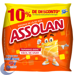 ESPONJA ACO ASSOLAN 45G 10% DESC