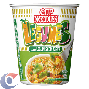 Macarrão Instantâneo Cup Noodles Legumes Com Azeite 67g